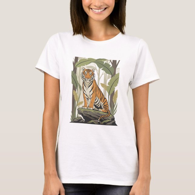 Kunglig Bengalisk Tiger T-shirt (Framsida)