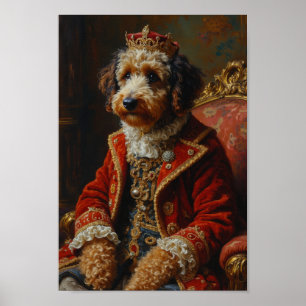 Kunglig Bernedoodle-porträtt Poster