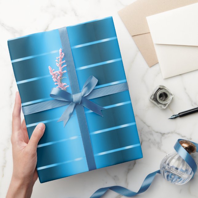 Kunglig blå banderoll bröllopsdusch presentpapper (Gifting)