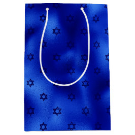 Kunglig blå davidstjärna Hanukkah Mellanstor prese