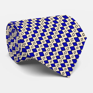 Kunglig blå monogram slips