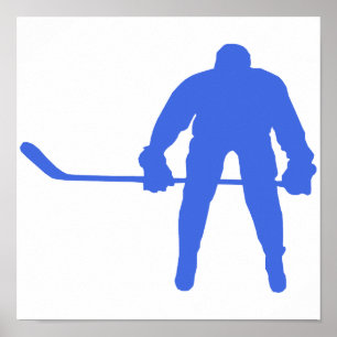 Kunglig blåtthockey poster