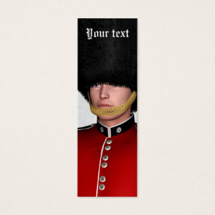Kunglig brittisk gardist, London, Storbritannien Litet Visitkort