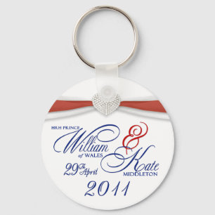 Kunglig bröllopsouvenir - William & Kate Nyckelring