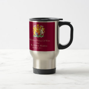 Kunglig bröllopvapensköldtravel mug resemugg