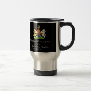 Kunglig bröllopvapensköldtravel mug resemugg