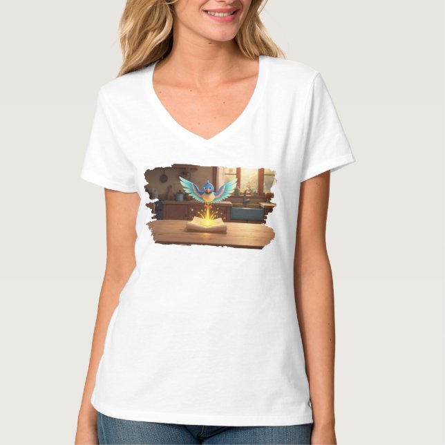 Kunglig budfågel – Förtrollade Prinsens Brev T Shirt (Framsida)
