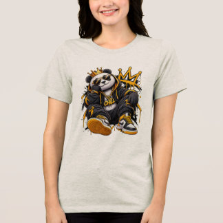 Kunglig Chill Panda – Streetwear Hip Hop Panda T Shirt