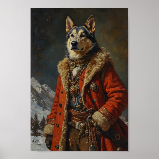 Kunglig Chinook-porträtt Poster (Framsidan)