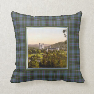 Kunglig Deeside för vintageBalmoral slott Tartan Kudde