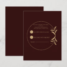 Kunglig Djup Burgunder Rätt Svar Kort