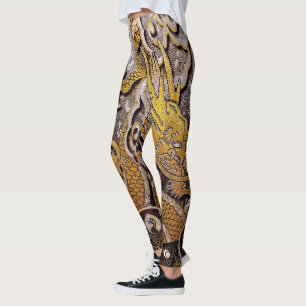 Kunglig drakeresning leggings