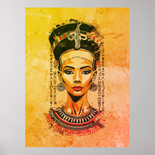Kunglig drottning av Egypten – Modern neo-faraoisk Poster