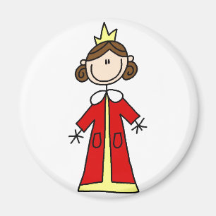 Kunglig drottningstick figurmagnet magnet