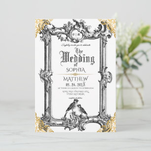 Kunglig Fantasy Medeltida Bröllop Inbjudningar