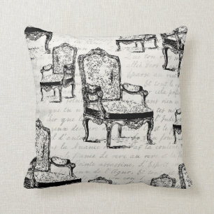 Kunglig fransk dekorativ kudde