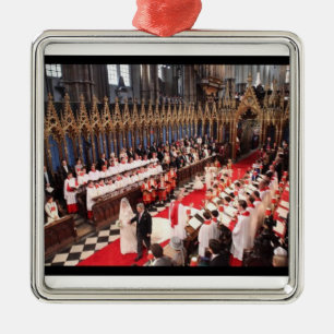 Kunglig gifta sig Westminster Abbeyprydnad Julgransprydnad Metall