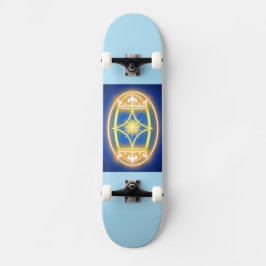 Kunglig Gul Mini Skateboard Bräda 18,5 Cm