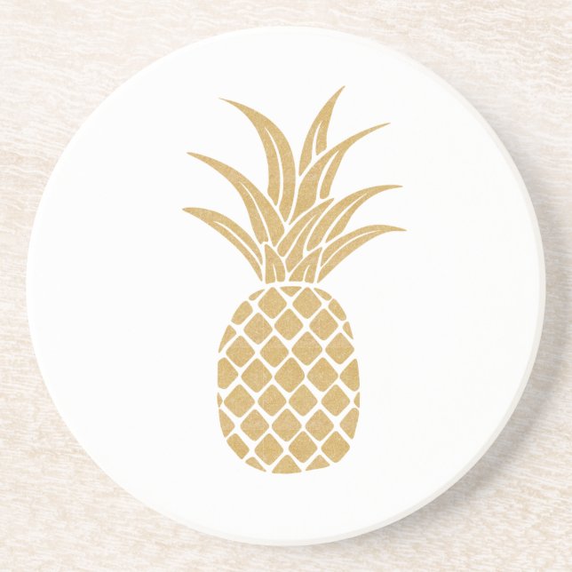 Kunglig Guld Ananas Underlägg (Framsidan)