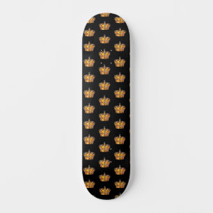 Kunglig guldkrona mini skateboard bräda 18,5 cm