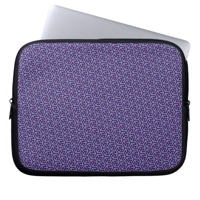 Kunglig Hexfläta Laptop Fodral (Framsidan)
