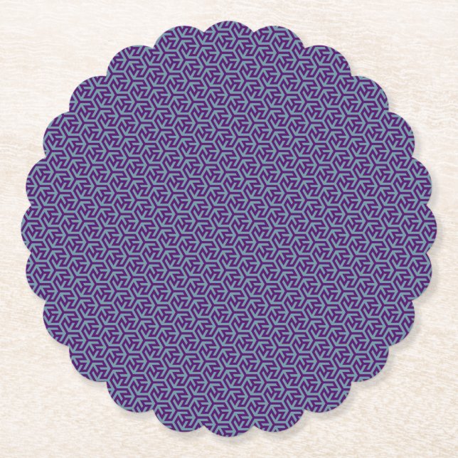 Kunglig Hexfläta Underlägg Papper (Framsida)