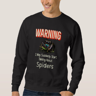 Kunglig hoppande spindel spooder mamma pappa Arach Lång Ärmad Tröja