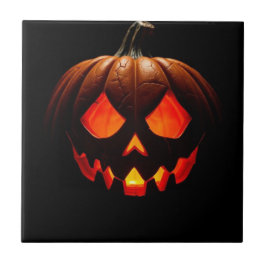 Kunglig Jack-O-Lantern Halloween Keramisk Platta Kakelplatta