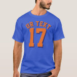 Kunglig Jersey för sportar för blått- & Tröja<br><div class="desc">Kunglig Jersey för sportar för blått- & orangevuxen | design •,  Manar Jersey T-tröja</div>