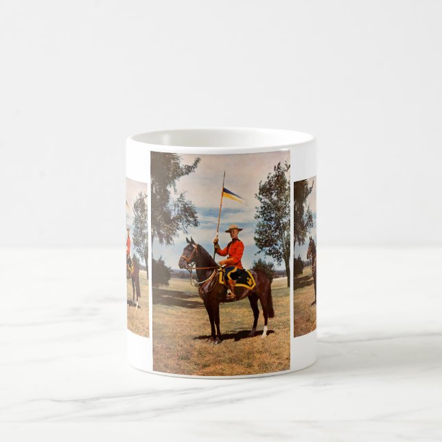 Kunglig kanadensare monterad polis kaffemugg (Center)