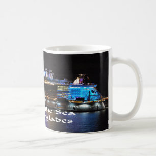 Kunglig karibisk oas av haven kaffemugg