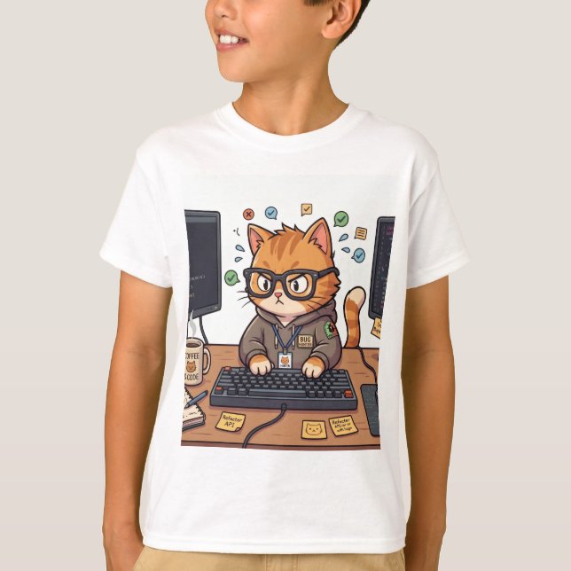 Kunglig katt barnt-shirt t shirt (Framsida)