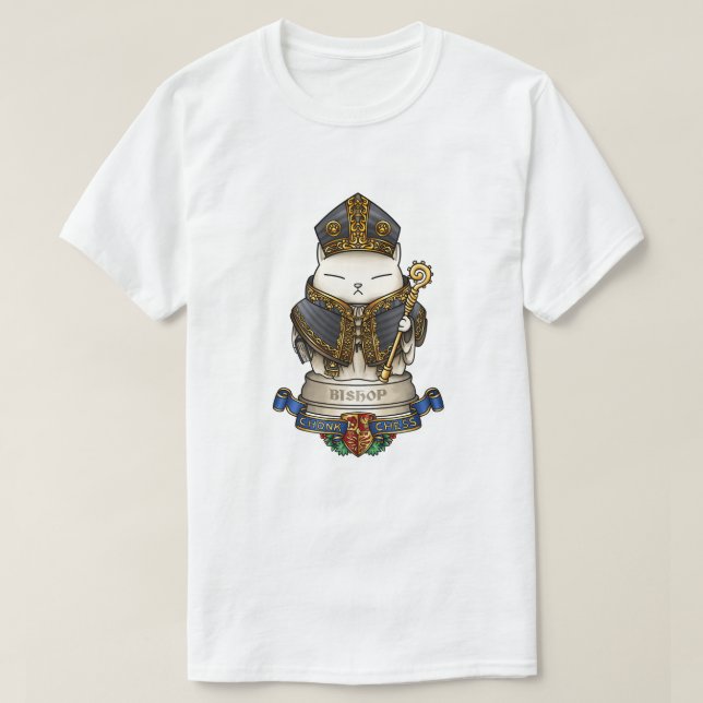 Kunglig katt schack löpare pjäs t shirt (Design framsida)