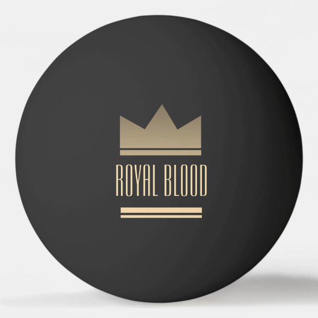 Kunglig Kron Ping Pong Boll Personlig Gåva (Framsidan)