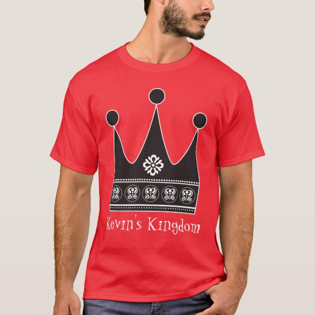 Kunglig krona för din roliga anpassningsbar för t shirt (Framsida)