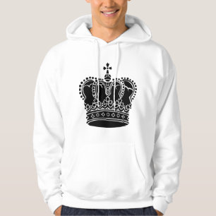 Kunglig krona - Svart Hoodie