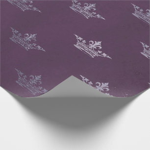 Kunglig kronaPrincess Amethyst Lila Plommon Gråna Presentpapper