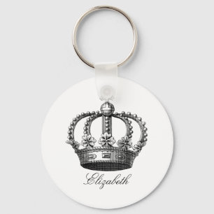 Kunglig kronarunda Keychain Nyckelring