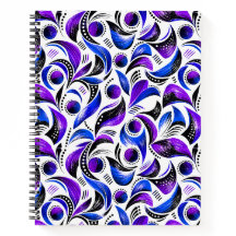 Kunglig lila abstrakt virvelmönster spiral
