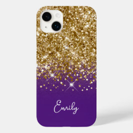 Kunglig Lila och Guld Glitter Glam