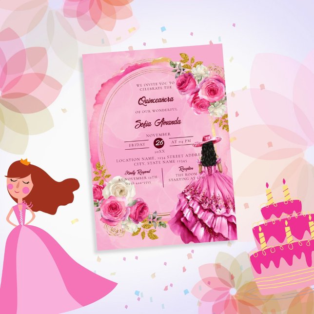 Kunglig lille prinsessa Quinceañera Inbjudningar (Skapare uppladdad)