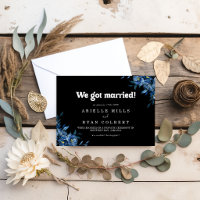 Kunglig Marin Blommig Elopement