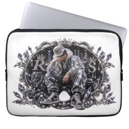 Kunglig Mentalitet Diamant Streetwear Estetik Laptop Fodral