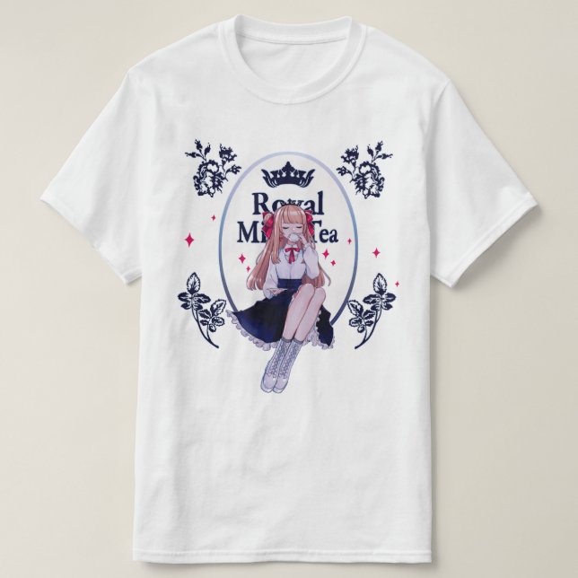 Kunglig mjölkTeaT-tröja T Shirt (Design framsida)