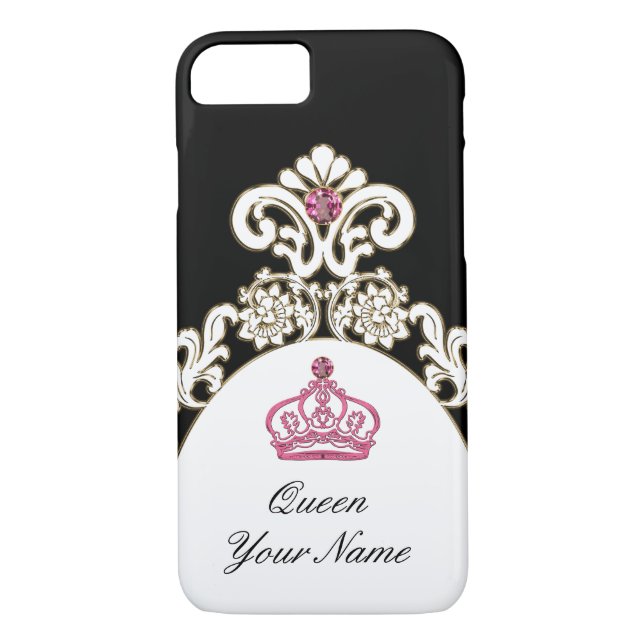 Kunglig MonogramMonarchykrona Case-Mate iPhone Skal (Baksida)
