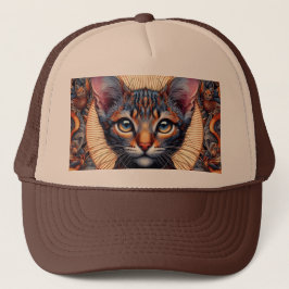 Kunglig Mythiskt utsmyckad fantasifull kattdjur Keps
