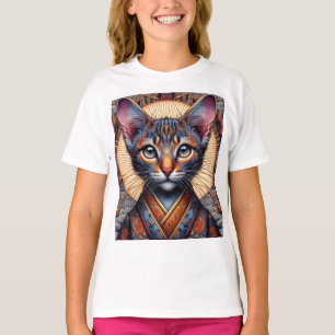 Kunglig Mythiskt utsmyckad fantasifull kattdjur T Shirt