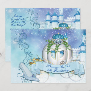 Kunglig Princess Cinderella Inbjudan