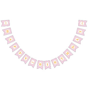 Kunglig Princess Firande Bunting Baner Vimplar