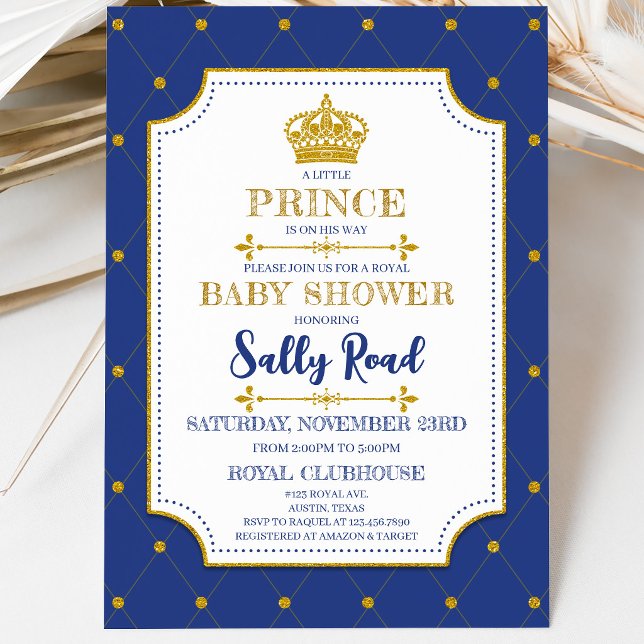 Kunglig Prins Baby Shower Inbjudningar (Skapare uppladdad)